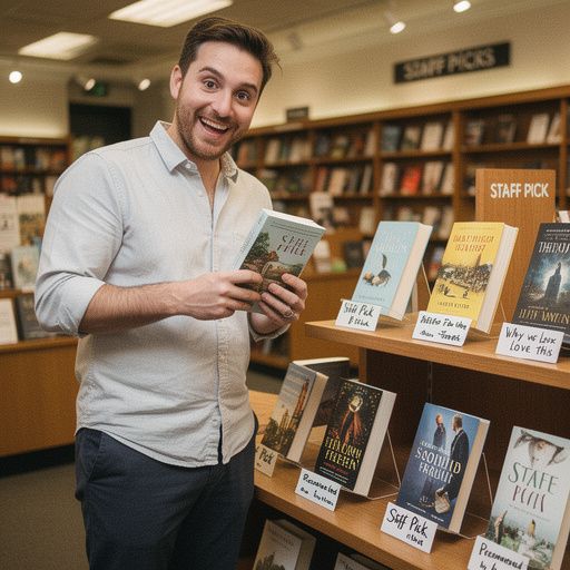 店内のカフェスペースで読書を楽しむ人々